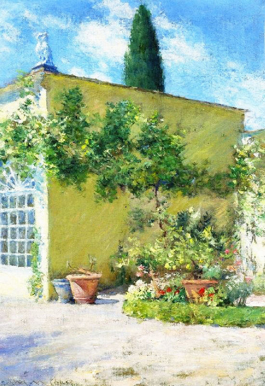 Orangerie Of The Case Villa In Florence by William Merritt Chase