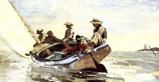 Sailing The Catboat by Winslow Homer