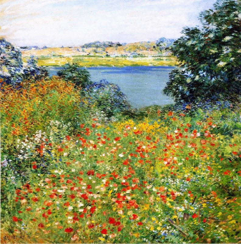 The Poppy Garden by Willard Leroy Metcalf