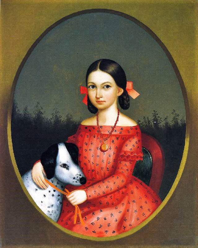 Girl With A Dog by Horace Bund