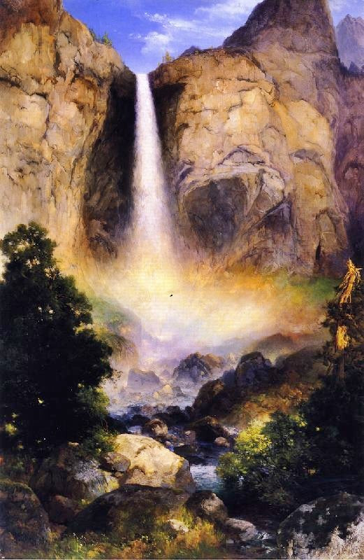 Bridalveil Fall, Yosemite Valley by Thomas Moran