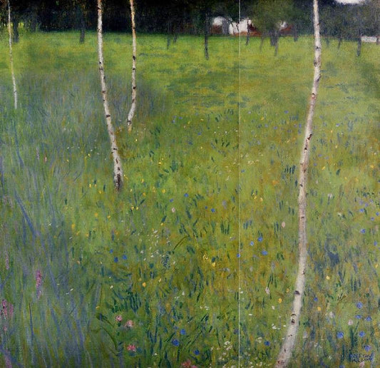 Bauernhaus Mit Birken by Gustav Klimt
