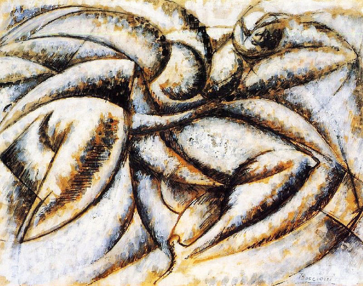 Dynamism Of The Human Body by Umberto Boccioni