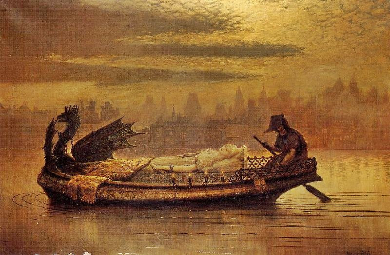 Elaine by John Atkinson Grimshaw