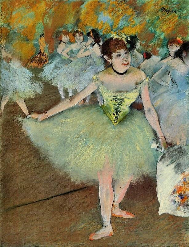 On Stage by Edgar Degas