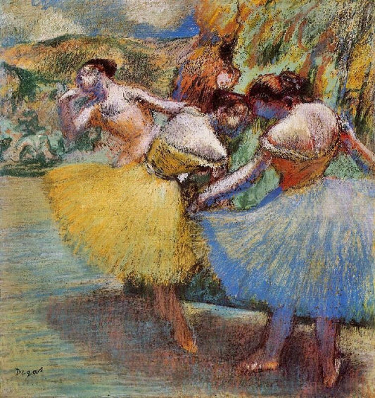 Three Dancers by Edgar Degas