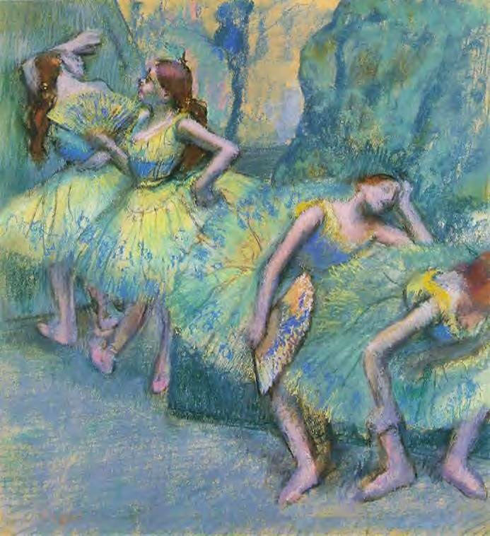 Ballet Dancers In The Wings by Edgar Degas