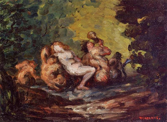 Neried And Tritons by Paul Cézanne