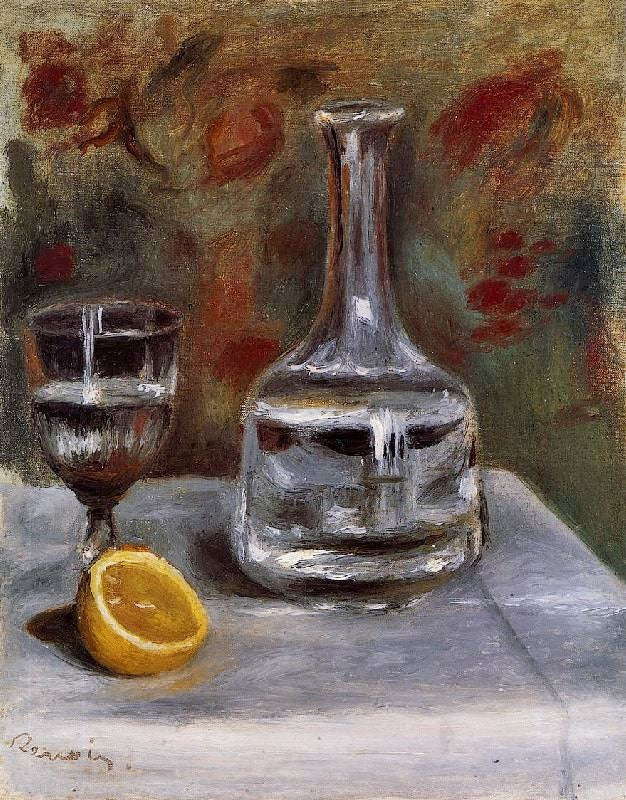 Still Life With Carafe by Pierre Auguste Renoir