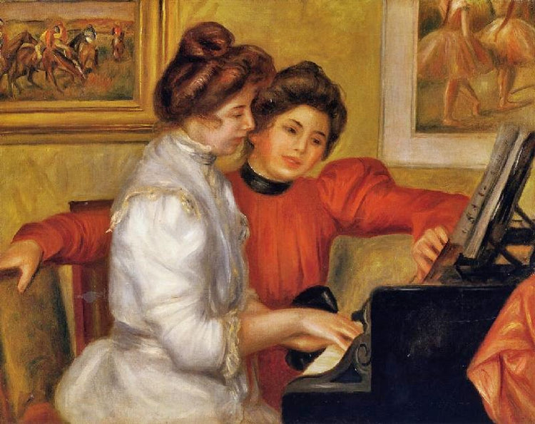 Young Girls At The Piano by Pierre Auguste Renoir