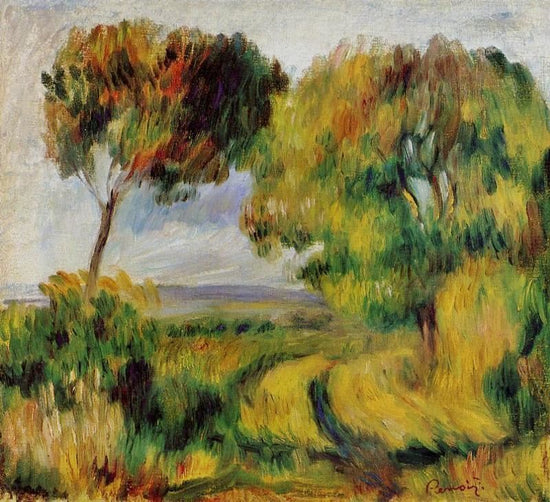 Breton Landscape, Trees And Moor by Pierre Auguste Renoir