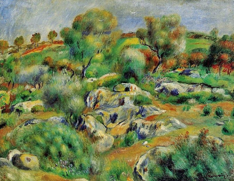 Breton Landscape by Pierre Auguste Renoir