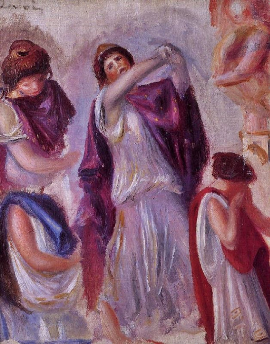 Scene Antique, Femmes Aux Peplums by Pierre Auguste Renoir