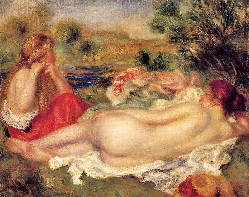 Two Bathers by Pierre Auguste Renoir