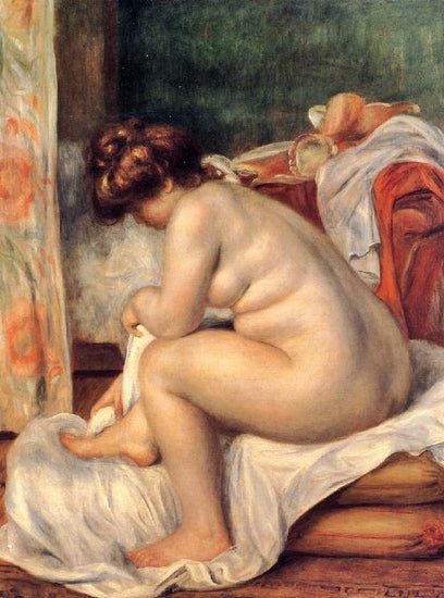 Woman After Bathing by Pierre Auguste Renoir