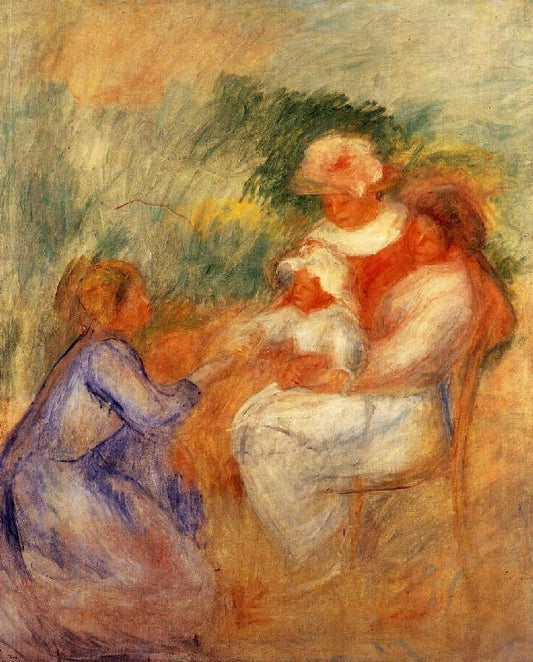 La Famille by Pierre Auguste Renoir