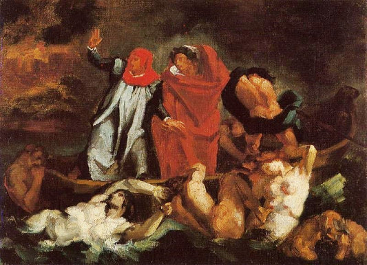 The Barque Of Dante, After Delacroix by Paul Cézanne
