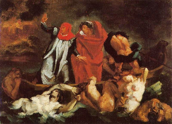 The Barque Of Dante, After Delacroix by Paul Cézanne