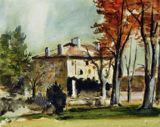 The Manor House At Jas De Bouffan by Paul Cézanne