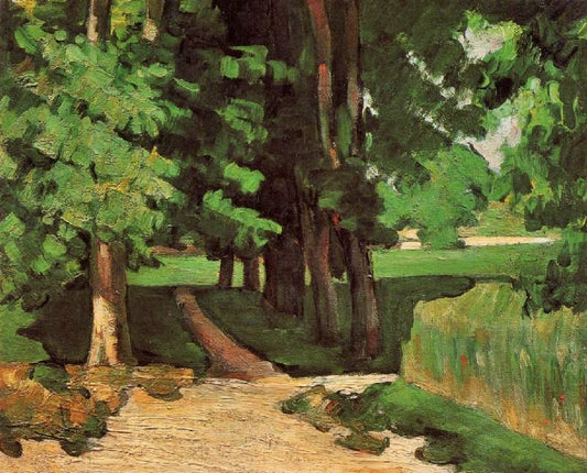 The Lane Of Chestnut Trees At The Jas De Bouffan by Paul Cézanne