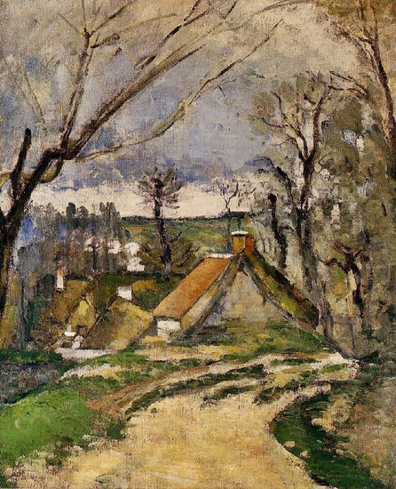 The Cottages Of Auvers by Paul Cézanne