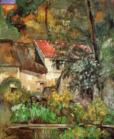 The House Of Père Lacroix In Auvers by Paul Cézanne