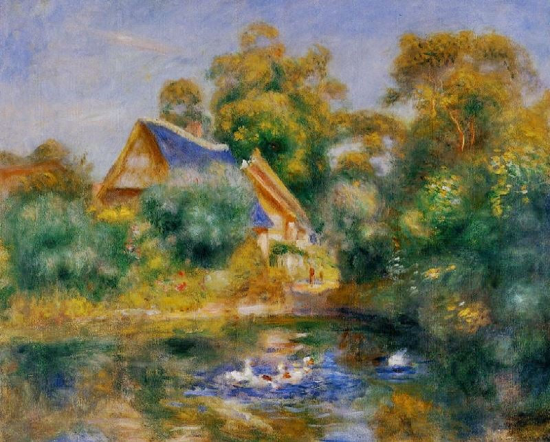 La Mere Aux Oies by Pierre Auguste Renoir