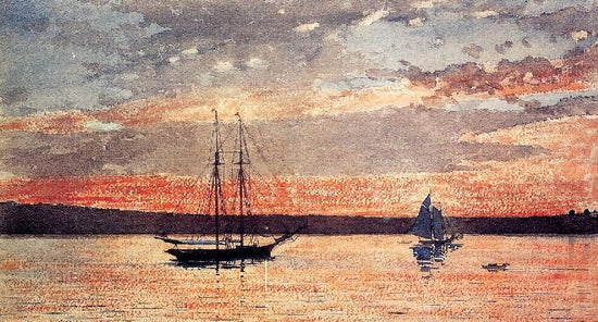 Sunset At Gloucester by Winslow Homer