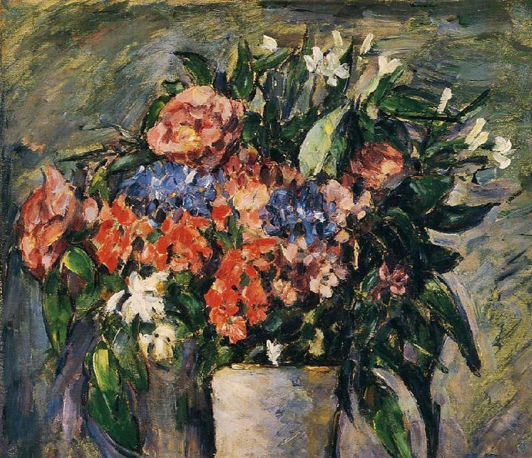 Pot Of Flowers by Paul Cézanne