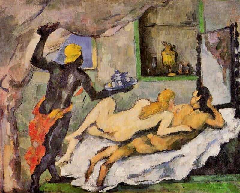 L’Après-Midi À Naples, Afternoon In Naples by Paul Cézanne
