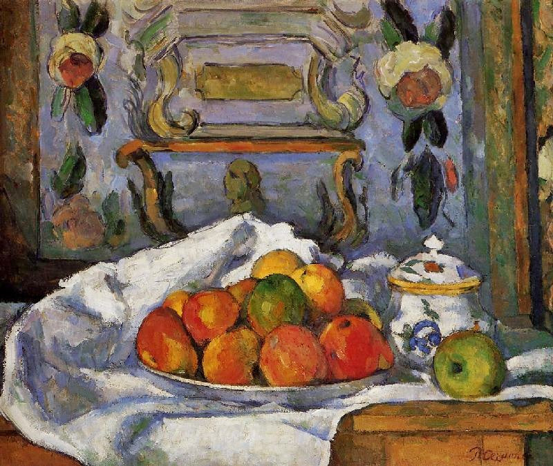 Dish Of Apples by Paul Cézanne
