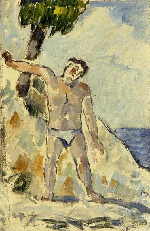 Bather With Arms Spread by Paul Cézanne