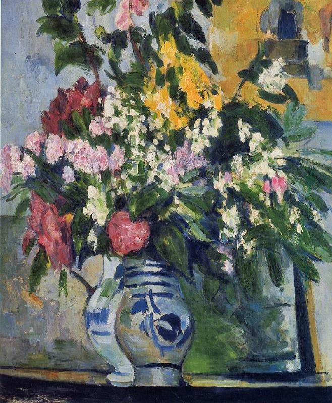 Two Vases Of Flowers by Paul Cézanne