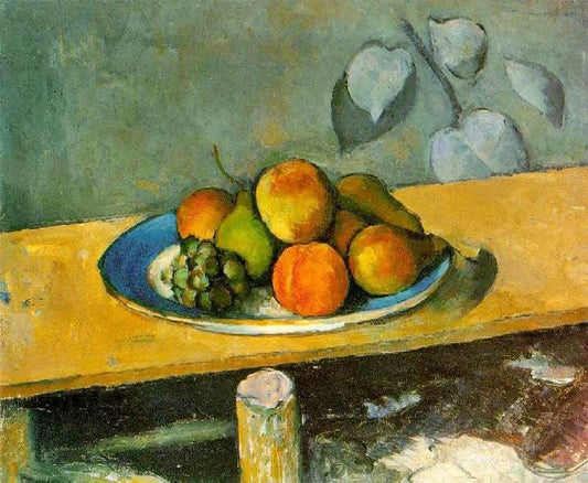 Peaches, Pears And Grapes by Paul Cézanne