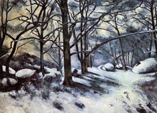 Melting Snow, Fontainebleau by Paul Cézanne