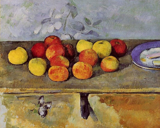 Apples And Biscuits by Paul Cézanne