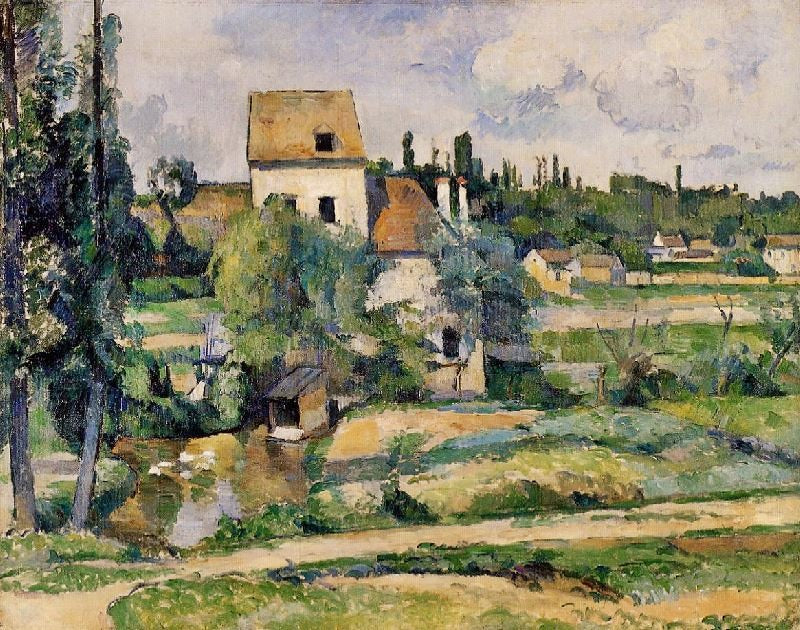 Mill On The Couleuvre At Pontoise by Paul Cézanne