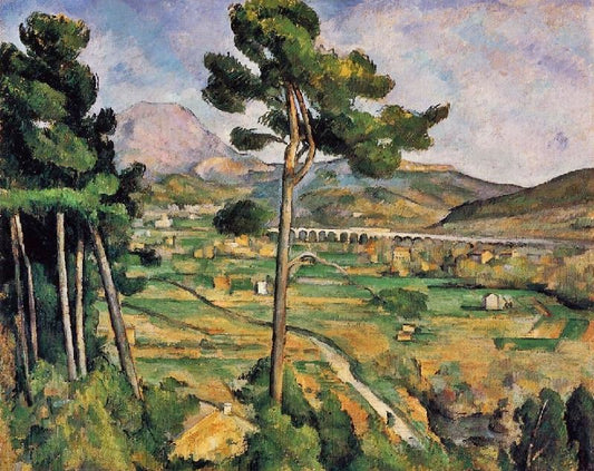 Mont Sainte-Victoire And The Viaduct Of The Arc River Valley by Paul Cézanne