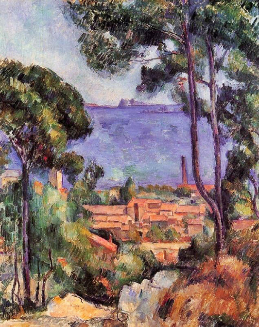 View Through The Trees by Paul Cézanne
