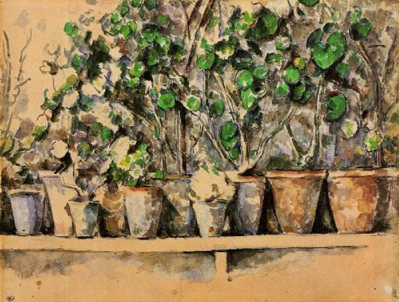 The Flower Pots by Paul Cézanne