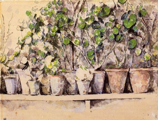 Flowerpots by Paul Cézanne