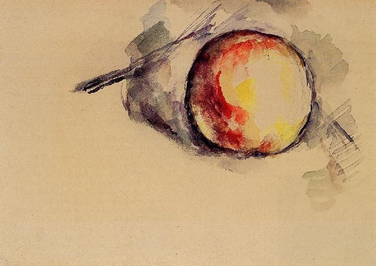 Study Of An Apple by Paul Cézanne