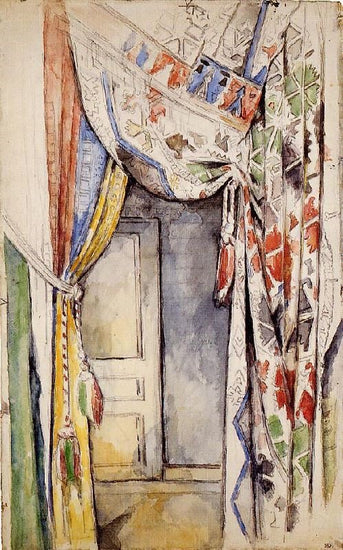 Curtains by Paul Cézanne