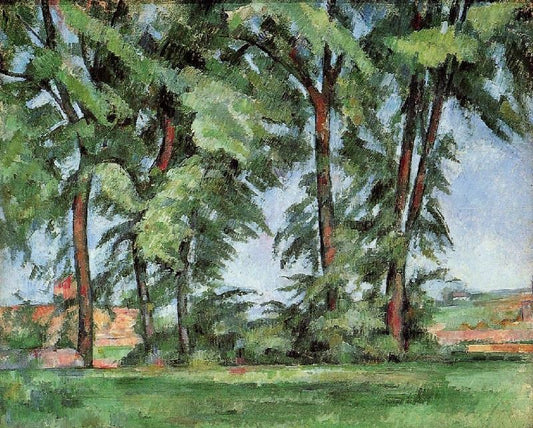 Tall Trees At The Jas De Bouffan by Paul Cézanne