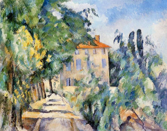 House With Red Roof by Paul Cézanne