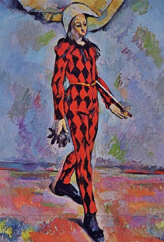 Harlequin by Paul Cézanne