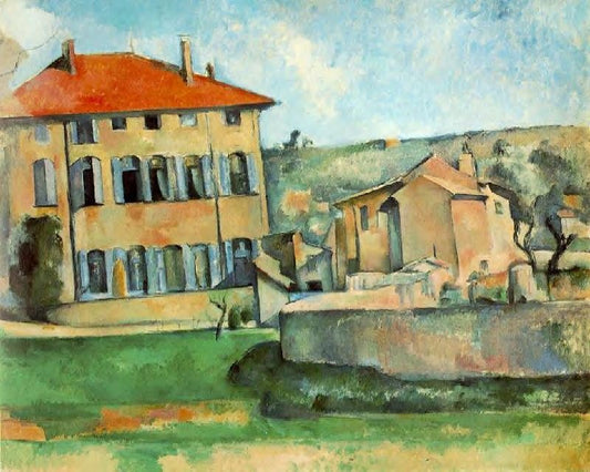 House And Farm At Jas De Bouffan by Paul Cézanne
