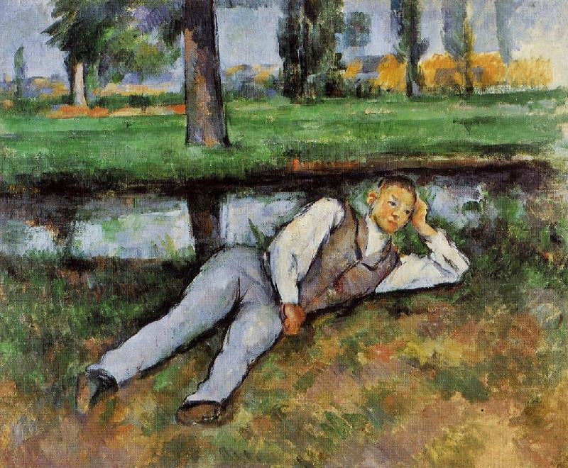 Boy Resting by Paul Cézanne