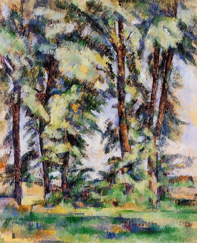 Large Trees At Jas De Bouffan by Paul Cézanne