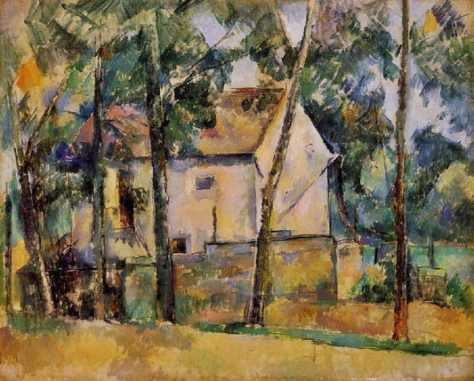 House And Trees by Paul Cézanne